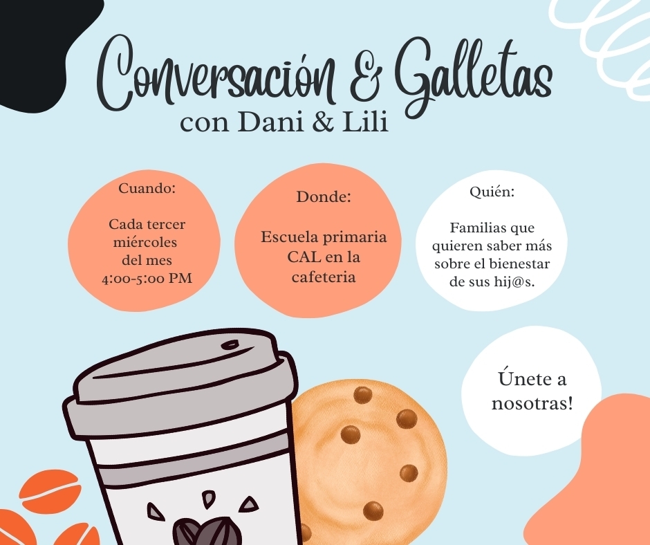 Cookies and Conversation tomorrow!